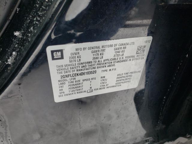 2013 CHEVROLET EQUINOX LS 2GNFLCEK4D6183520