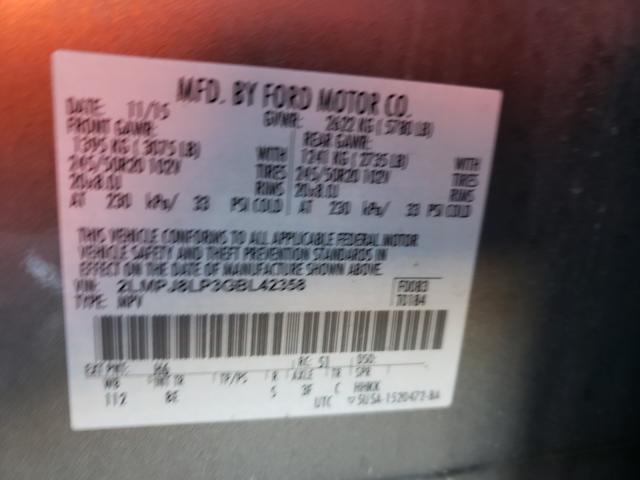 2016 LINCOLN MKX RESERV 2LMPJ8LP3GBL42358