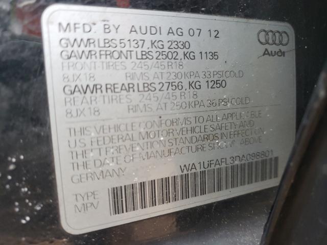 2013 AUDI A4 ALLROAD WA1UFAFL3DA098801