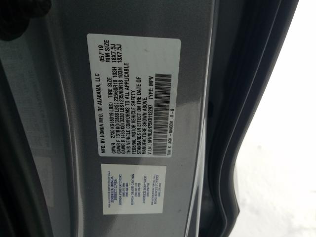2019 HONDA ODYSSEY EX 5FNRL6H75KB112297