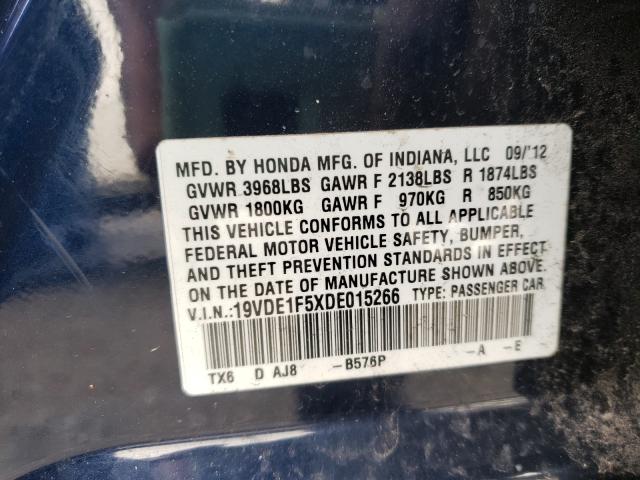 2013 ACURA ILX 20 PRE 19VDE1F5XDE015266