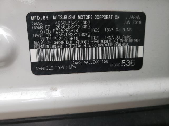 2020 MITSUBISHI ECLIPSE CR JA4AS5AA3LZ002158