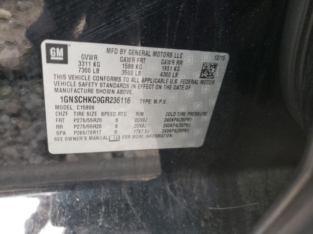 2016 CHEVROLET SUBURBAN C 1GNSCHKC9GR236116