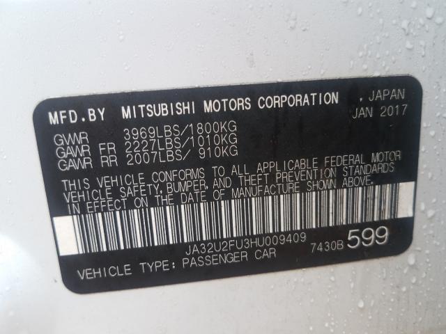 2017 MITSUBISHI LANCER ES JA32U2FU3HU009409