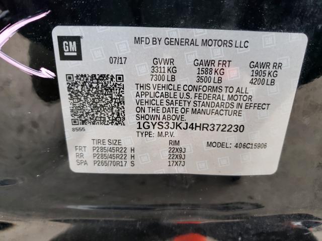 2017 CADILLAC ESCALADE E 1GYS3JKJ4HR372230