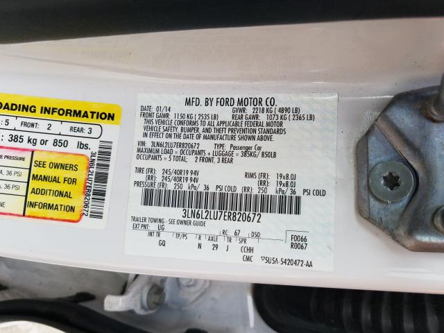 2014 LINCOLN MKZ HYBRID 3LN6L2LU7ER820672