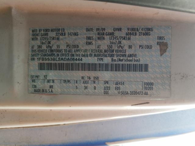 2010 FORD ECONOLINE 1FBSS3BL5ADA08444