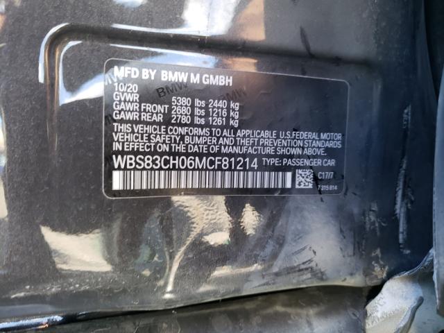 2021 BMW M5 - WBS83CH06MCF81214