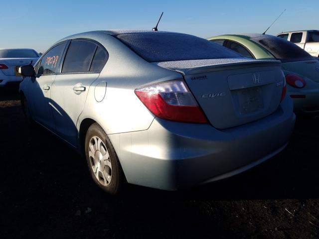2012 HONDA CIVIC HYBR JHMFB4F22CS009567