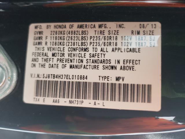 2014 ACURA RDX 5J8TB4H37EL010884
