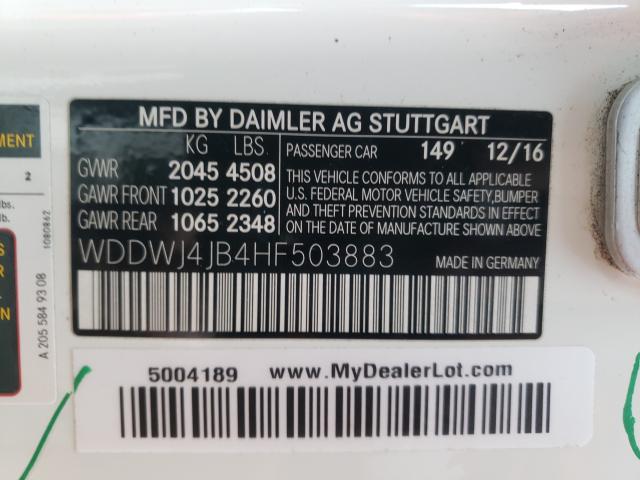 2017 MERCEDES-BENZ C 300 - WDDWJ4JB4HF503883