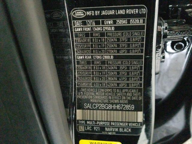 2017 LAND ROVER DISCOVERY SALCP2BG8HH672859