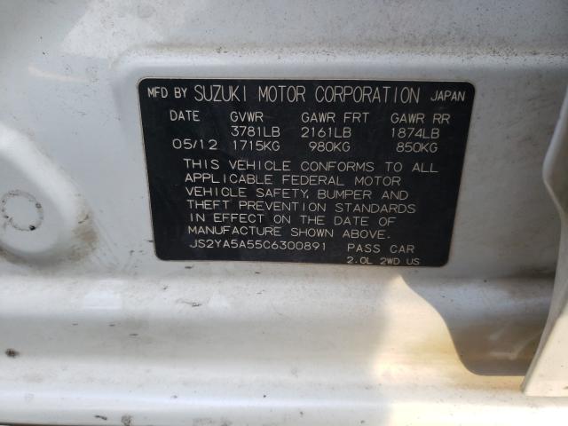 2012 SUZUKI SX4 JS2YA5A55C6300891