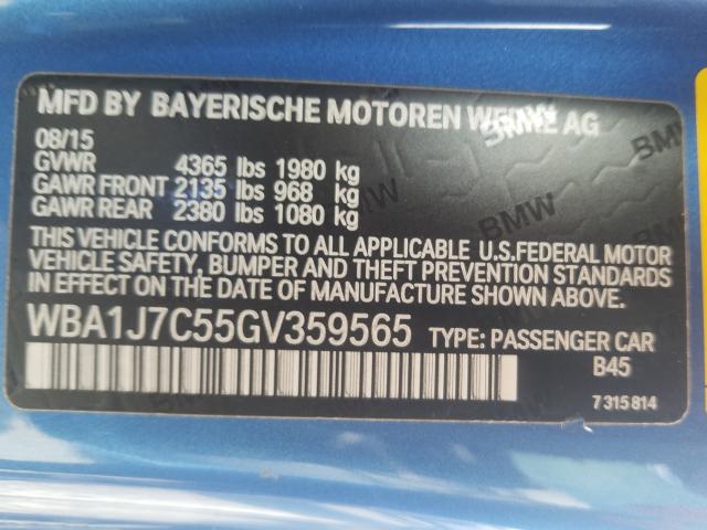 2016 BMW M235I WBA1J7C55GV359565