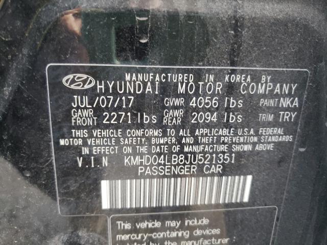 2018 HYUNDAI ELANTRA SP KMHD04LB8JU521351