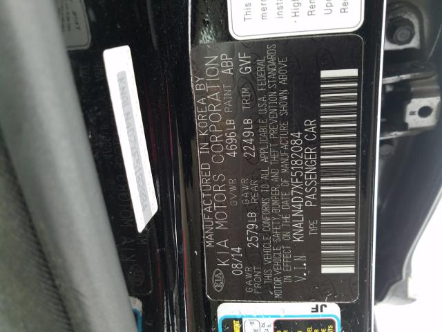 2015 KIA CADENZA PR KNALN4D7XF5182084