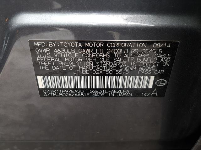 2015 LEXUS IS 350 JTHBE1D2XF5015515