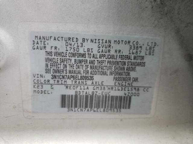 2014 NISSAN VERSA S - 3N1CN7AP6EL809535