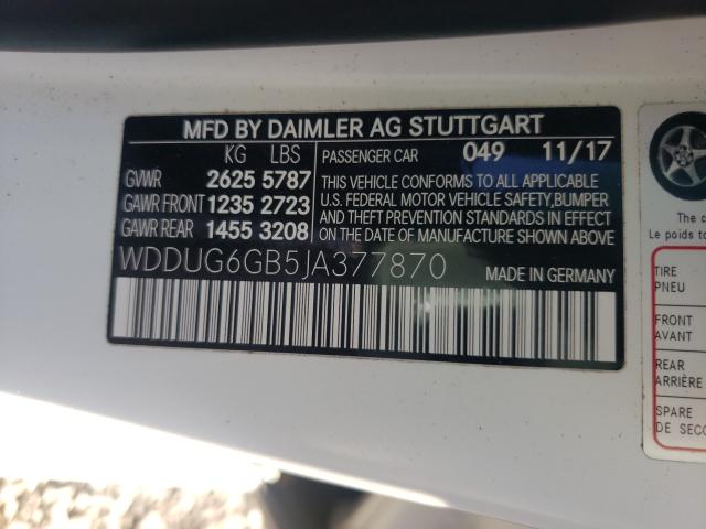 2018 MERCEDES-BENZ S 450 WDDUG6GB5JA377870