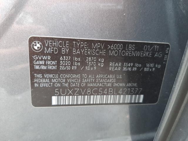 2011 BMW X5 XDRIVE5 5UXZV8C54BL421377