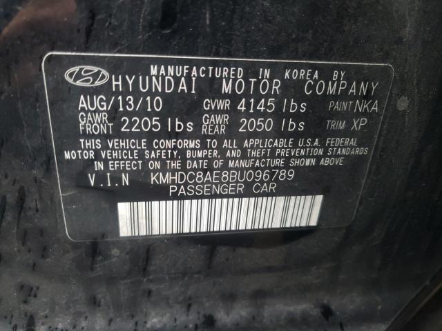 2011 HYUNDAI ELANTRA TO KMHDC8AE8BU096789