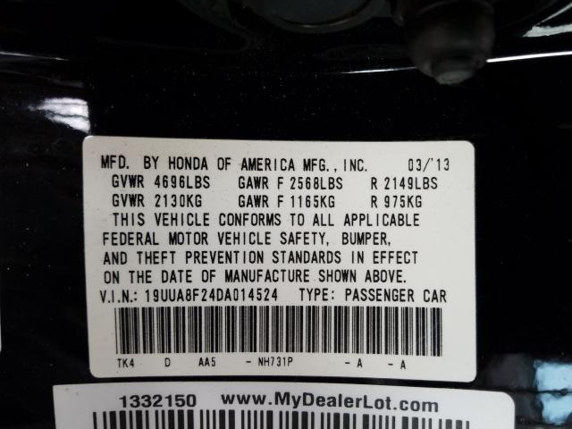 2013 ACURA TL 19UUA8F24DA014524