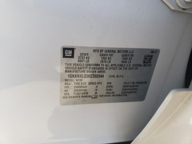 2017 GMC ACADIA DEN 1GKKNXLS3HZ302944