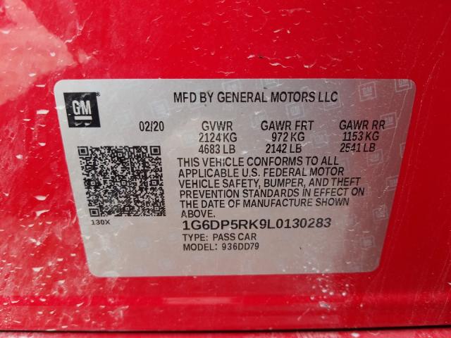 2020 CADILLAC CT5 SPORT 1G6DP5RK9L0130283