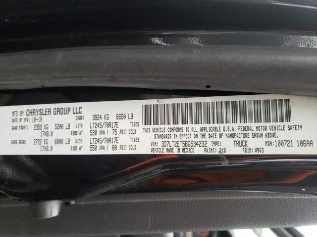 2011 DODGE RAM 2500 3D7LT2ET5BG534232