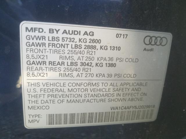 2018 AUDI SQ5 PRESTI - WA1C4AFY5J2029918