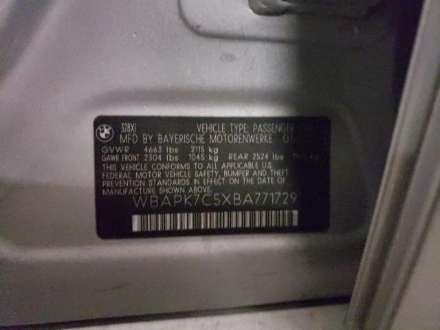 2011 BMW 328 XI WBAPK7C5XBA771729