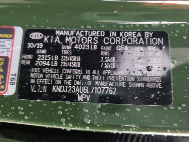 2020 KIA SOUL LX KNDJ23AU6L7107762