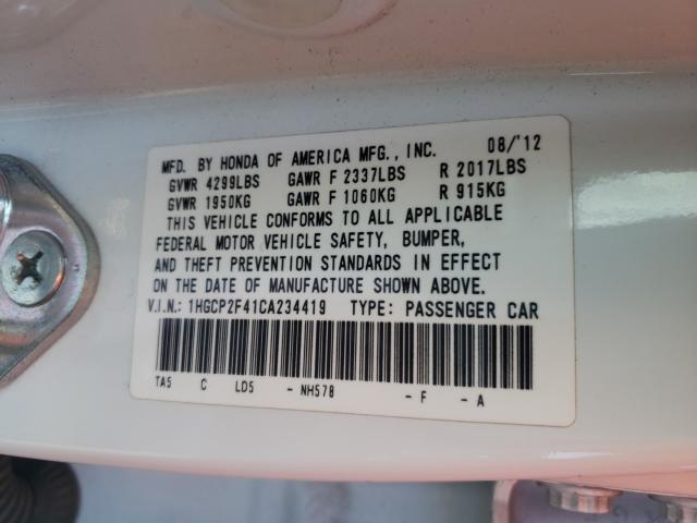 2012 HONDA ACCORD LXP - 1HGCP2F41CA234419