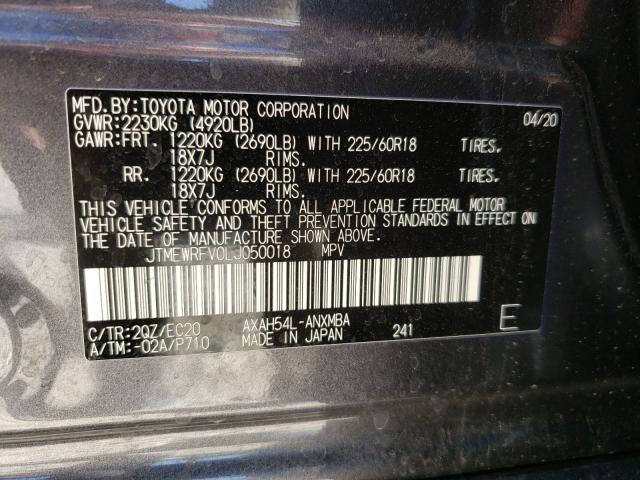 2020 TOYOTA RAV4 XSE JTMEWRFV0LJ050018