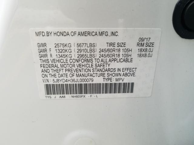 2018 ACURA MDX 5J8YD4H36JL000079
