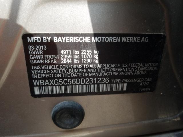 2013 BMW 528 I WBAXG5C56DD231236
