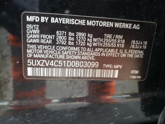 2013 BMW X5 XDRIVE3 - 5UXZV4C51D0B03099