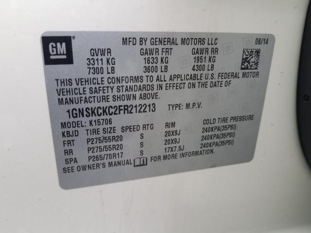 2015 CHEVROLET TAHOE K150 - 1GNSKCKC2FR212213