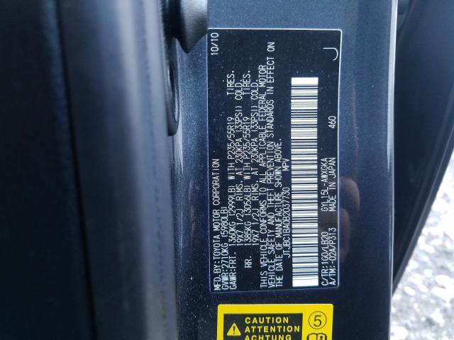 2011 LEXUS RX 450 JTJBC1BA0B2037730