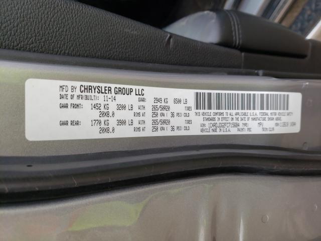 2015 DODGE DURANGO LI 1C4RDJDG2FC715684