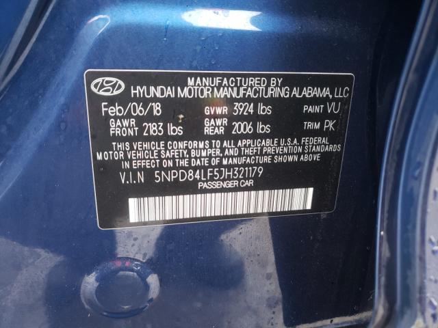 2018 HYUNDAI ELANTRA 5NPD84LF5JH321179
