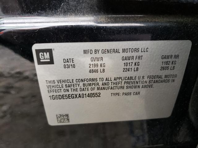 2010 CADILLAC CTS LUXURY 1G6DE5EGXA0140552