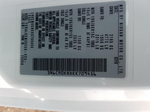 2019 NISSAN NV200 2.5S 3N6CM0KNXKK709456