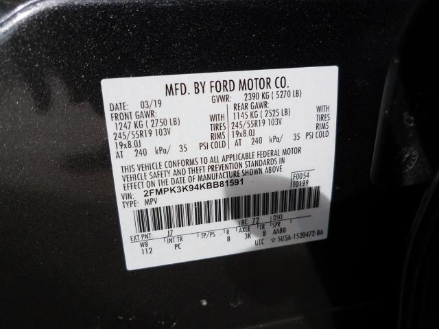 2019 FORD EDGE TITAN 2FMPK3K94KBB81591
