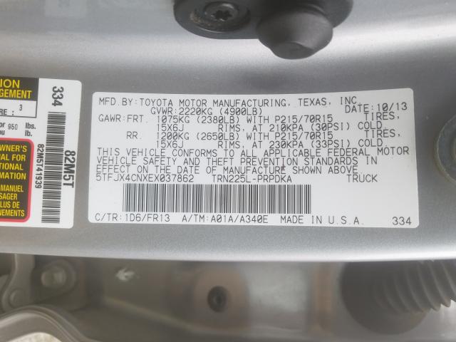2014 TOYOTA TACOMA DOU - 5TFJX4CNXEX037862