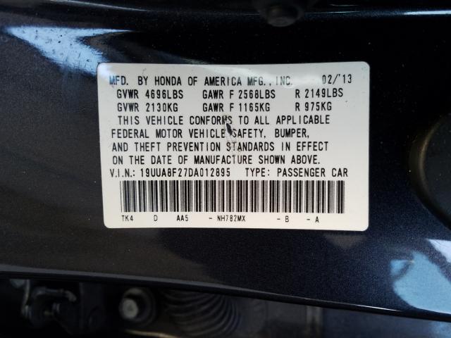2013 ACURA TL 19UUA8F27DA012895