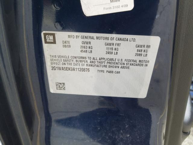 2010 CHEVROLET IMPALA 2G1WA5EK9A1120876