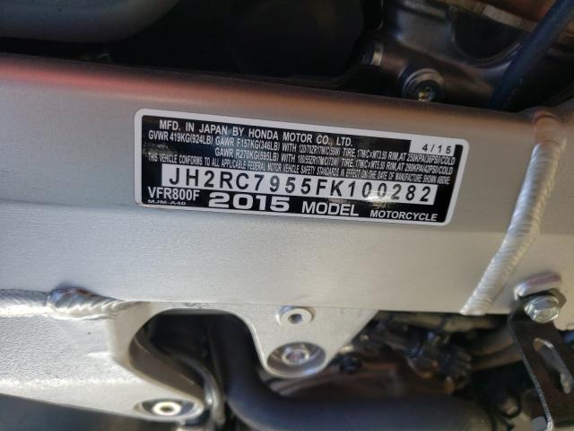 2015 HONDA VFR800 F JH2RC7955FK100282