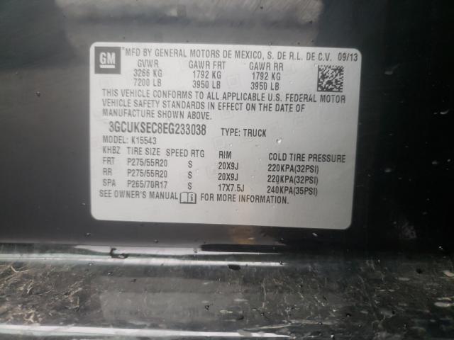 2014 CHEVROLET SILVERADO 3GCUKSEC8EG233038