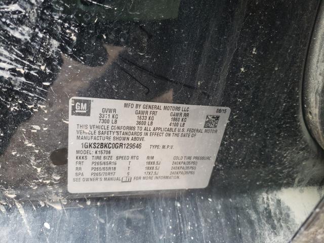 2016 GMC YUKON SLT 1GKS2BKC0GR129646
